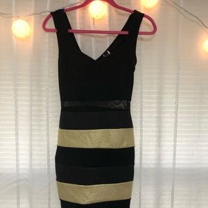 Black and Gold Party Dress